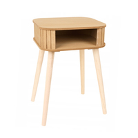 Chambre à coucher naturelle de couleur personnalisée Table de chevet simple Armoire de rangement Table d'appoint de canapé Table de chevet en bois Table de chevet en bois