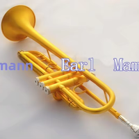 Irlman Musical Instruments Professional BB Brass Trumpet-Gold-Plated Finish Factory Direct Sales Includes Professional Suitcase