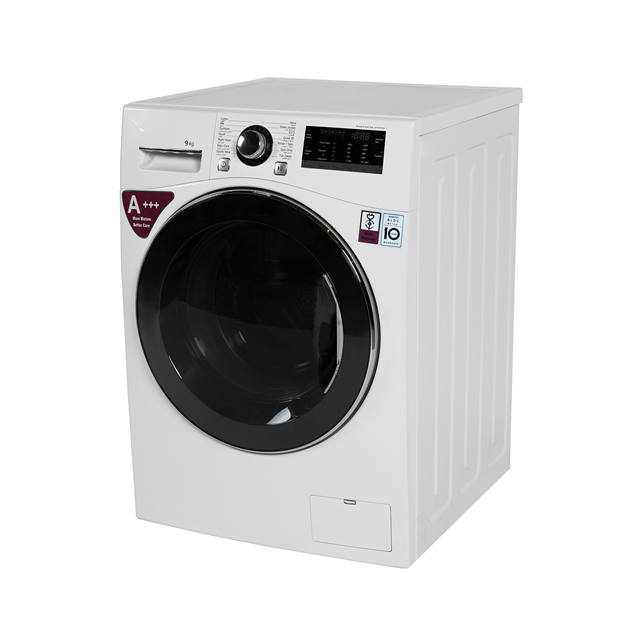 9kg Front Load Washing Machine Fully Automatic Home Appliances Chrome Knob Big Chrome Door