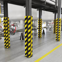 Jessubond Bande de protection d'angle anti-collision en PVC épaissie pour garage, bande de signalisation anti-collision épaissie pour le trafic