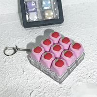 Vente directe usine : Testeur de perméabilité PC, porte-clés de décompression à bouton, jouet de décompression sac de sable, pendentif