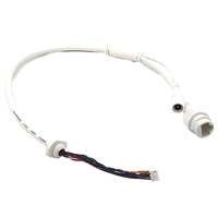 Conector RJ45 DCJ de 10 Bobinas, Impermeable IP67, 350 mm, Arnés de Cableado de Cobre Estañado con Aislamiento de PVC, Revestimiento de Aluminio