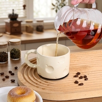 Tasse à lait créative personnalisée pour le petit déjeuner et le bureau à domicile, tasse à eau, motif fromage, tasse à café et soucoupe mignonnes
