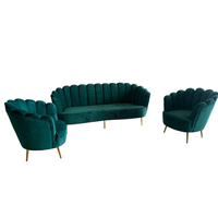 Ensemble de canapés de salon en acier inoxydable, design moderne élégant, fauteuil de salon pour mariage, meubles de maison