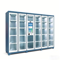 Casier intelligent étanche et anti-poussière avec système d'acceptation de pièces et billets, armoire de rangement électronique, kiosque pour l'extérieur, place publique, parc