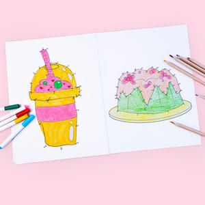 Améliorer les compétences numériques, la coordination œil-main, les activités de reliure de points, le livre de coloriage, le cahier d'exercices de reliure de points - Product Image 1