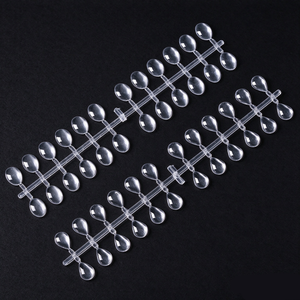 Tabla de exhibición de esmaltes de uñas con 24 puntas, diseño de gota de agua ovalada, cartas de colores, herramientas de entrenamiento y práctica para salón de uñas, gel UV y acrílico - Product Image 1
