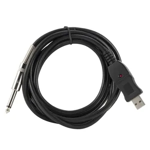 Xlr Để Usb Cài Đặt Điều Khiển Microphone CuộN Mic Nối Nam Guitar Cáp Jack 6.35Mm Jack Usb Cáp Âm Thanh guitar