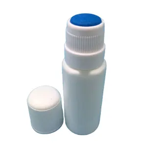 Bottiglie di plastica con applicatore in spugna e tappo a coste per liquidi