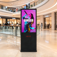VETO Kiosque tactile vertical d'intérieur 32-86 pouces, Totem Android, Écran d'affichage numérique LCD, Écrans publicitaires, Fournisseur