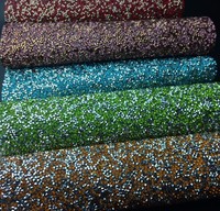 Nouveau produit, prix de gros, Design personnalisé, strass, maille, tissu cristal