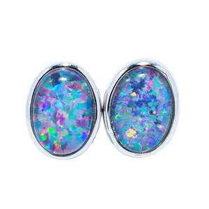 14K 18K oro amarillo joyería pendientes 7-10 días entrega esmeril y ópalo precios por gramo joya fábrica - Product Image 3