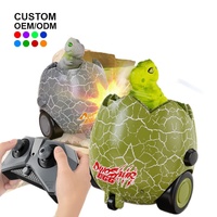 Voiture RC Miniature Télécommandée Dinosaure Électrique Transformable en Œuf, Jouet pour Enfants, Cadeau, avec Fonction de Combat et de Cascade