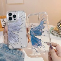 Étui de téléphone portable 3 en 1 en matériau PC, imperméable, antichoc, avec différents motifs, 3 protections