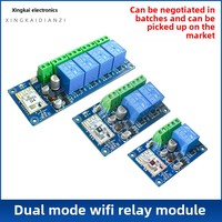 Commutateur de télécommande WiFi sans fil 12V 24V Smart Home à double mode Module relais courant 10A Max 5V Max