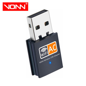 Adaptador Wifi <span class=keywords><strong>USB</strong></span> <span class=keywords><strong>Mini</strong></span> <span class=keywords><strong>AC600</strong></span> 802.11AC de banda dual de 2,4 GHz y 5 GHz para PC, computadora de escritorio y portátil - Product Image 1