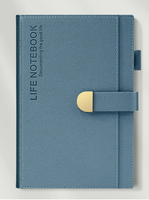 Carnet A5 en PU à motif lychee, couverture rigide, personnalisable avec logo, élégant, haut de gamme, idéal comme cadeau