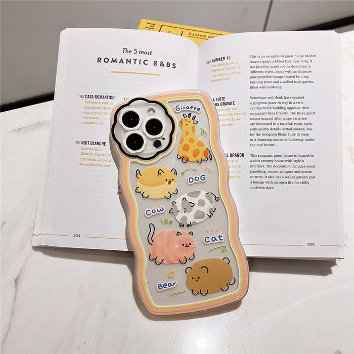 Simpatica Custodia Trasparente In Acrilico Con Orecchie Di Animali 3D - Foto 8