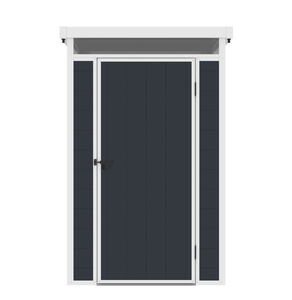 Hangar <span class=keywords><strong>de</strong></span> stockage en plastique étanche à structure en aluminium et acier galvanisé <span class=keywords><strong>de</strong></span> 4x6 pieds avec gouttières et puits <span class=keywords><strong>de</strong></span> lumière bâtiment <span class=keywords><strong>de</strong></span> <span class=keywords><strong>jardin</strong></span> - Product Image 2