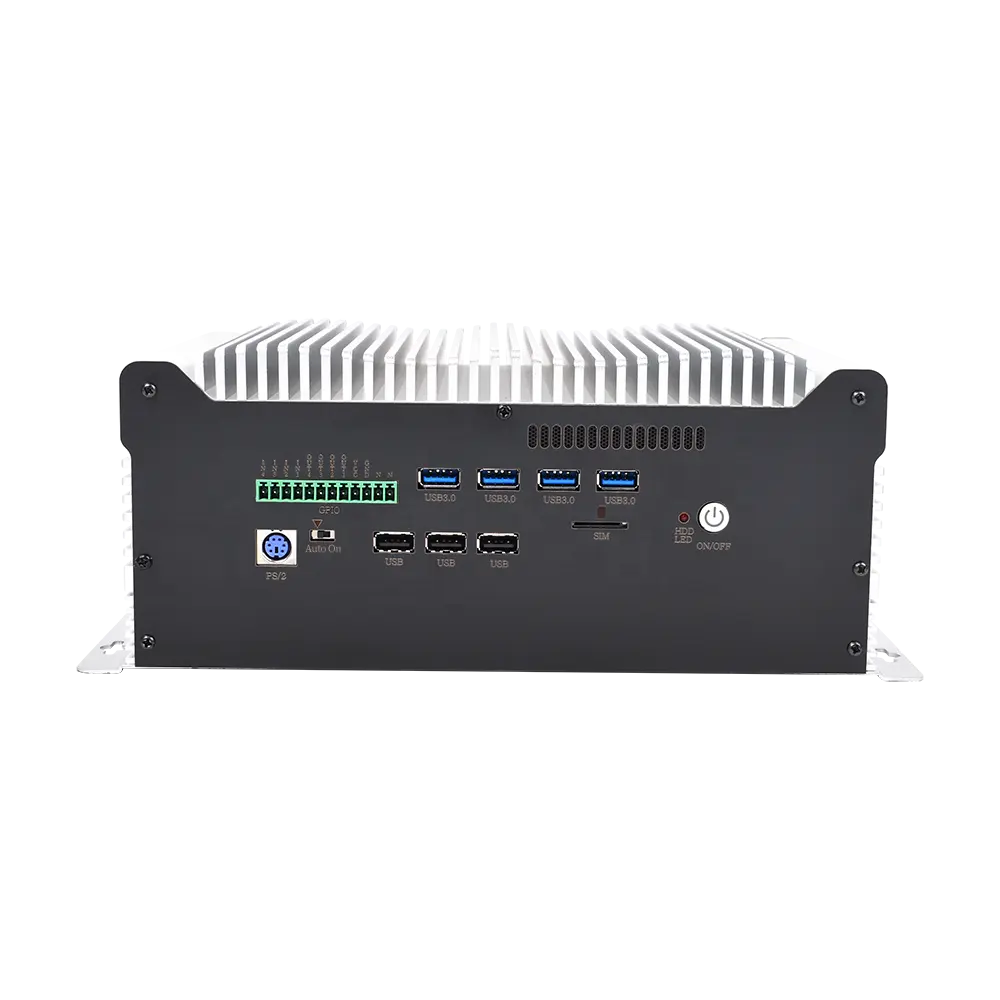 เดสก์ท็อปที่ทนทาน 2com การวินิจฉัย USB Quad GPIO 9 V Fanless กล่อง PC อุตสาหกรรม PC คอมพิวเตอร์ I7 กล่อง PC