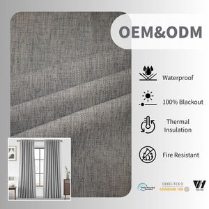<span class=keywords><strong>Tissus</strong></span> occultants écologiques pour chambres à coucher, disponibles en plusieurs couleurs, techniques de tissage personnalisables, 100% polyester - Product Image 1