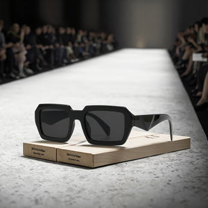 Lunettes de soleil modernes à motif écossais carré Lunettes de soleil INS de style de rue européen et américain pour femmes 9237 - Product Image 2