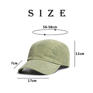 Gorras de cinco paneles <span class=keywords><strong>Camper</strong></span> lisas en blanco con billetes curvos personalizados ajustables, Gorras de PANA con visera, gorra de béisbol de 5 paneles ha - Product Image 5