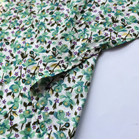 Pyjamas en coton biologique certifié GOTS pour femmes, vêtements de nuit en voile de coton, tissu floral, 100% coton, fabriqué en usine
