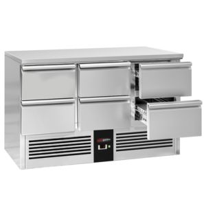 โต๊ะแช่เย็น GGM Gastro PREMIUM - 1370x700 มม. - 6 ลิ้นชัก - Product Image 1
