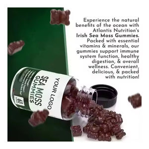 OEM/ODM GMP Certificate <b>Natural</b> <b>Sea</b> <b>Moss</b> Gummy Candy with Essential Minerals for All 2.2g 60 Gummies/Bottle 24 Months Shelf Life - Product Image 2