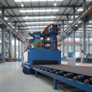 Machine de sablage à rouleaux ATHI automatique en alliage d'aluminium pour jantes, moteur 8*11kW PLC pour décapage <span class=keywords><strong>et</strong></span> grenaillage de jantes CE ISO - Product Image 1
