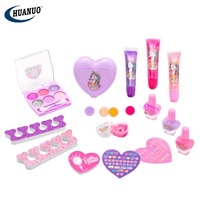HUANUO Toys OEM & ODM Kits de maquillage pour enfants Autocollants pour ongles Palette d'ombres à paupières Lipgloss Vernis à ongles lavable pour jouet de maquillage pour bébé