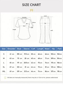 Tenue de Travail Personnalisée pour Hôpital, Uniforme Médical Col V, Vêtements de Travail pour Médecins et Infirmières, Ensemble de Blouse à Manches Courtes, Dentisterie, Pharmacie - Product Image 4