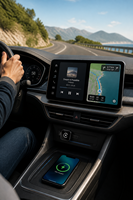 Nouvel adaptateur de connectivité sans fil 2-en-1 en acier pour voiture, boîtier de navigation intelligent pour utilisation en véhicule