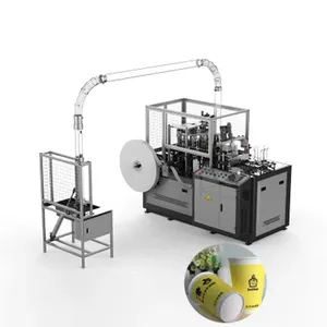 Профессиональное производство, дешевая автоматическая упаковка, высокоскоростная автоматическая машина для производства бумажных стаканчиков