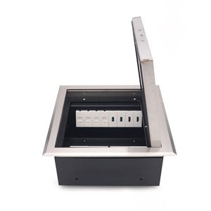 Boîtier de sol encastré avec mécanisme de fermeture sécurisée et couvercle étanche en acier inoxydable pour les intérieurs de bureaux modernes - Product Image 5