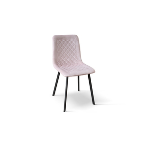 Arianna <b>Chair</b> Set Of <b>4</b> Pink Velvet Metal Legs Indoor <b>Dining</b> <b>Chairs</b> - Product Image 1