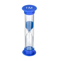 Minuteur sablier moderne en plastique fait main, écologique et réglable, avec réglages de temps personnalisés (30s/1min/2min/3min/5min/10min) pour enfants