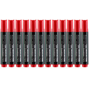 Qixin Marker <b>Pen</b> 2.0mm Oil-based Black Red Blue Logistics Office Supplies 12 <b>Pens</b> <b>Box</b> - Product Image 2