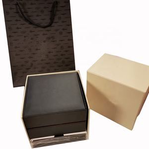 <span class=keywords><strong>Caja</strong></span> de reloj de exhibición personalizada negra de lujo, <span class=keywords><strong>caja</strong></span> de reloj de madera de cuero para <span class=keywords><strong>Longines</strong></span> - Product Image 3