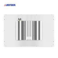 PC industriel sans ventilateur 21,5 pouces tout-en-un, écran tactile capacitif 10 points, 2 LAN, 4 USB, 6 COM, Q W21RWH T