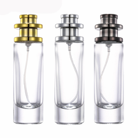 Botol Parfum Kaca Silinder Tinggi dan Ramping 30ml dengan Tutup Ulir, Cetak Sablon, Harga Murah, untuk Pembersih Wajah