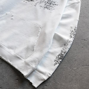 फ़ज़ी आराम ओ गर्दन रिबन कॉलर कस्टम लोगो ड्रॉप कंधे की बैगी फिट फर लंबी आस्तीन क्रॉकेट पल्लोवर पुरुषों के बुनाई स्वेटर - Product Image 5