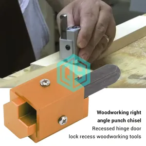 Craftsmanship Square Hinge Recesses Mortising Quick Cutting Corner Chisel Woodworking Tool Right Angle Punch Chisel