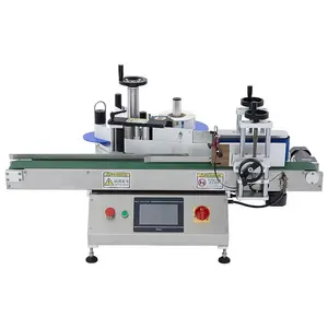 Tabletop Semi Automatic Label Applicator Can Container Wine Glass Side Plastic Jar Round Bottle Sticker Date Labeling Machines