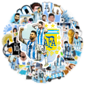 50 pezzi King of Football Super Star gost <span class=keywords><strong>Messi</strong></span> Graffiti Stickers per telefono Laptop vinile calcio sport Sticker - Product Image 4