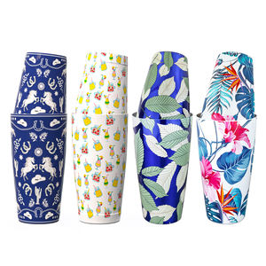 Coctelera Boston de Acero Inoxidable 304 <span class=keywords><strong>con</strong></span> Recubrimiento PVD, 850+550 ml, Apta para Lavavajillas, Color Personalizado, para Mezclar Cócteles y Martini - Product Image 1