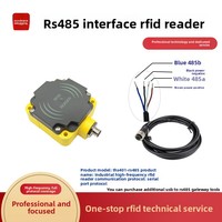 Lector/Escritor RFID Industrial Resistente al Agua, Modbus RTU TCP/IP 13.56MHz ISO15693/14443A, Conexión PLC Rs485