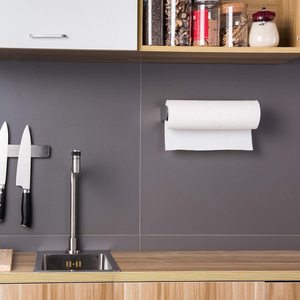 キャビネットの下のステンレス鋼の防錆ペーパータオルホルダー-頑丈なペーパータオルラック穴あけなし - Product Image 5