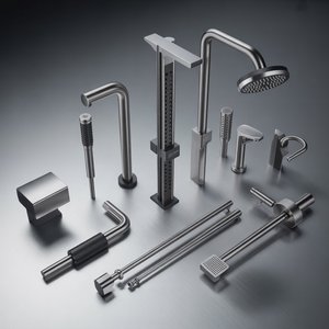 OEM Modern Shower Door Hardware <b>Kit</b> with Brass Accessories Easy Installation Hot Selling Customized - Product Image 2